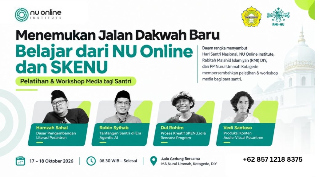 Pelatihan media NU Online bekerjasama dengan RMI DIY dan PP Nurul Ummah Kotagede Yogyakarta